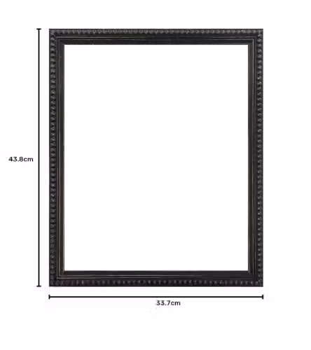 Crown Black Wooden Bobbin Picture Frame, 16 x 12 Inch – 6