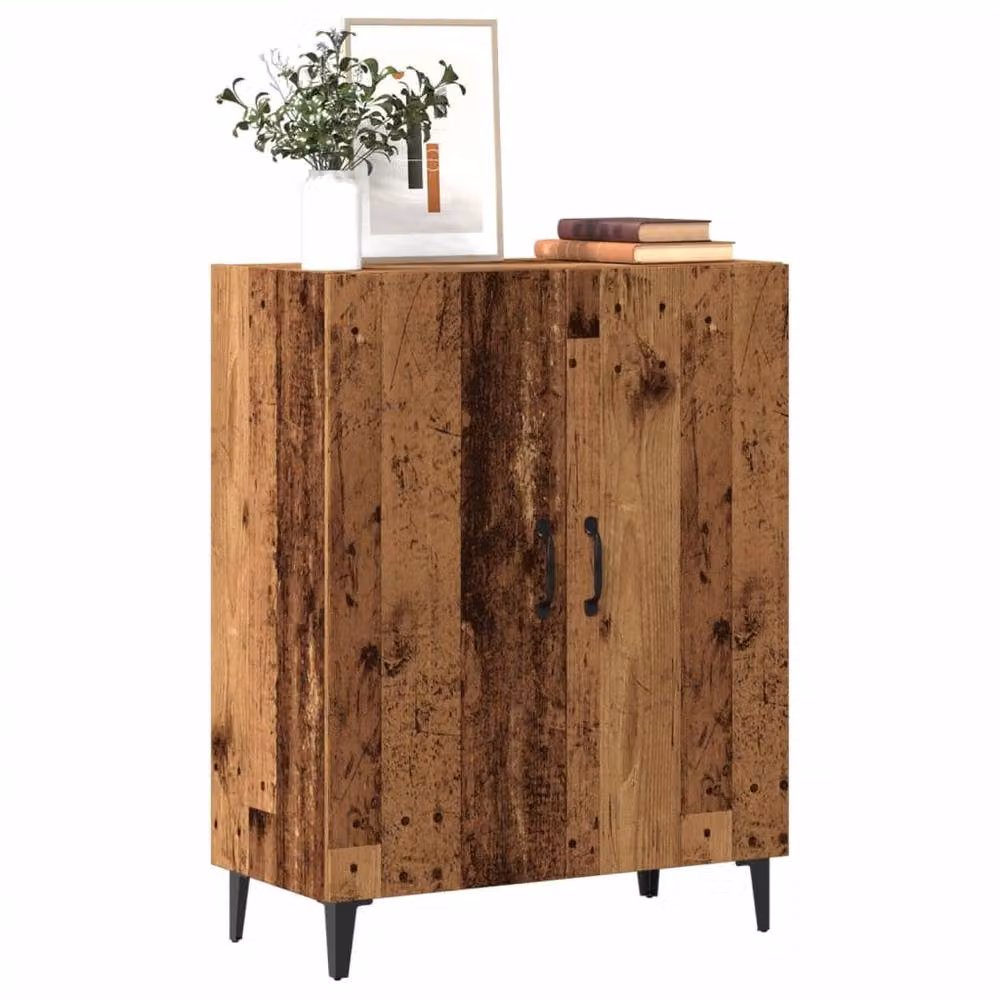 Berkfield Home Old Wood Sideboard in Brown, W/D/H: 70 x 34 x 90 cm – 2