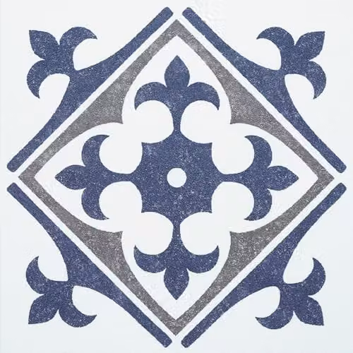 d-c-fix Set of 6 Geometric Nadia Blue Adhesive Tile Stickers, W/D/H: 15 x 15 x 15 cm – 1