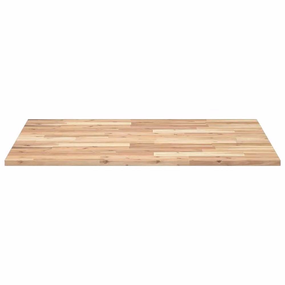 Berkfield Home Rectangular Table Top in Brown Solid Acacia Wood, W: 100 cm, D: 80 cm, H: 2 cm – 2