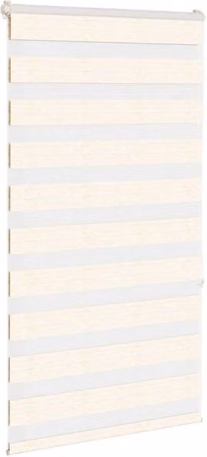 Berkfield Home Elegant Zebra Blind in Marble Beige, W: 85 cm, H: 150 cm