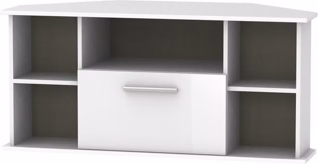 Ready Assembled 2 U Trent Corner TV Unit in White