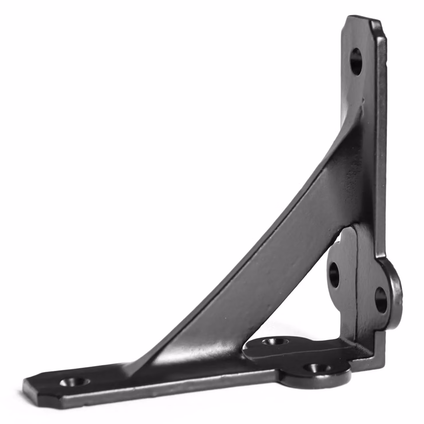 Hammer and Tongs Matt Black Iron Shelf Brackets, Pack of 6, D100mm – 2