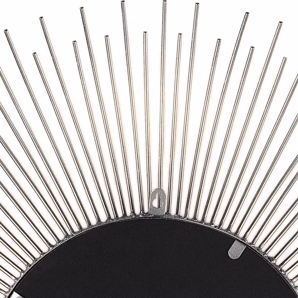 Wyld and Coco Silver 80 cm Round Sunburst Wall Mirror – 3