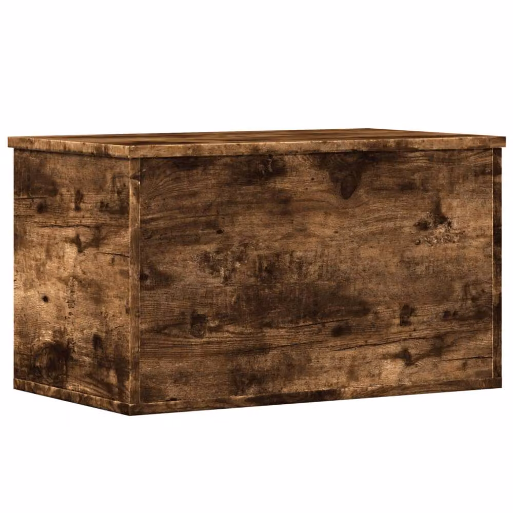 Berkfield Home Smoked Oak Storage Box in Brown, W/D/H: 60 x 35 x 35 cm – 3