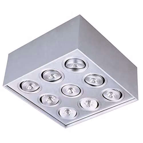 Netlighting Techled Linea Verdace Surface Mounted LED Downlight in Grey Aluminium