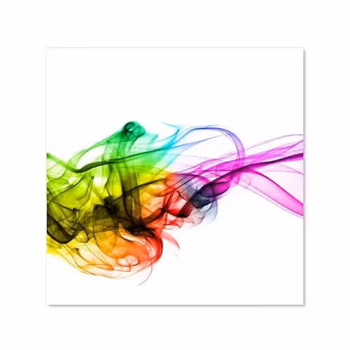 Multicolour Abstract Toughened 6mm Glass Kitchen Splashback with Polished Edge, W: 60 cm, H: 60 cm – 2