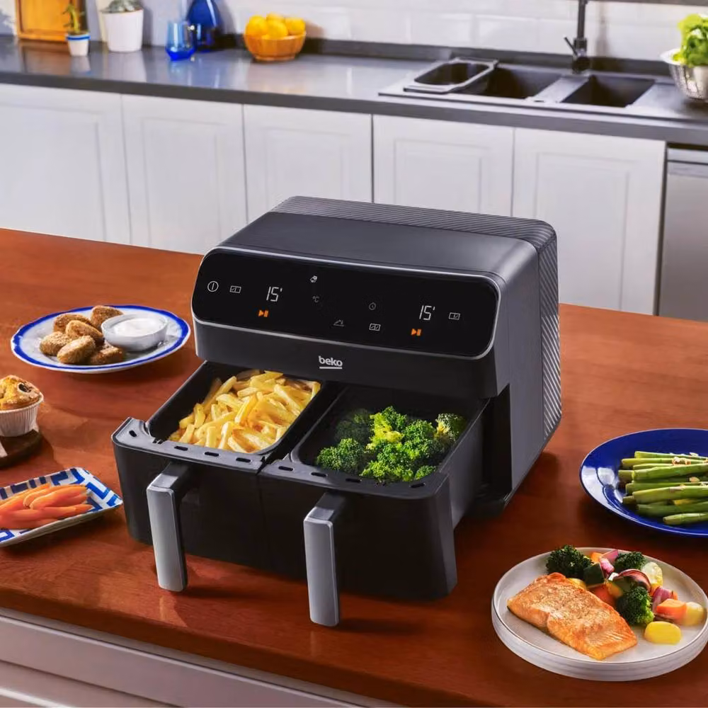 Beko ExpertFry FRL5387B Dual Zone Air Fryer, 8.5L, Black – 4