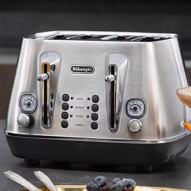 De'Longhi Distinta X 4 Slice Toaster in Stainless Steel Silver – 1
