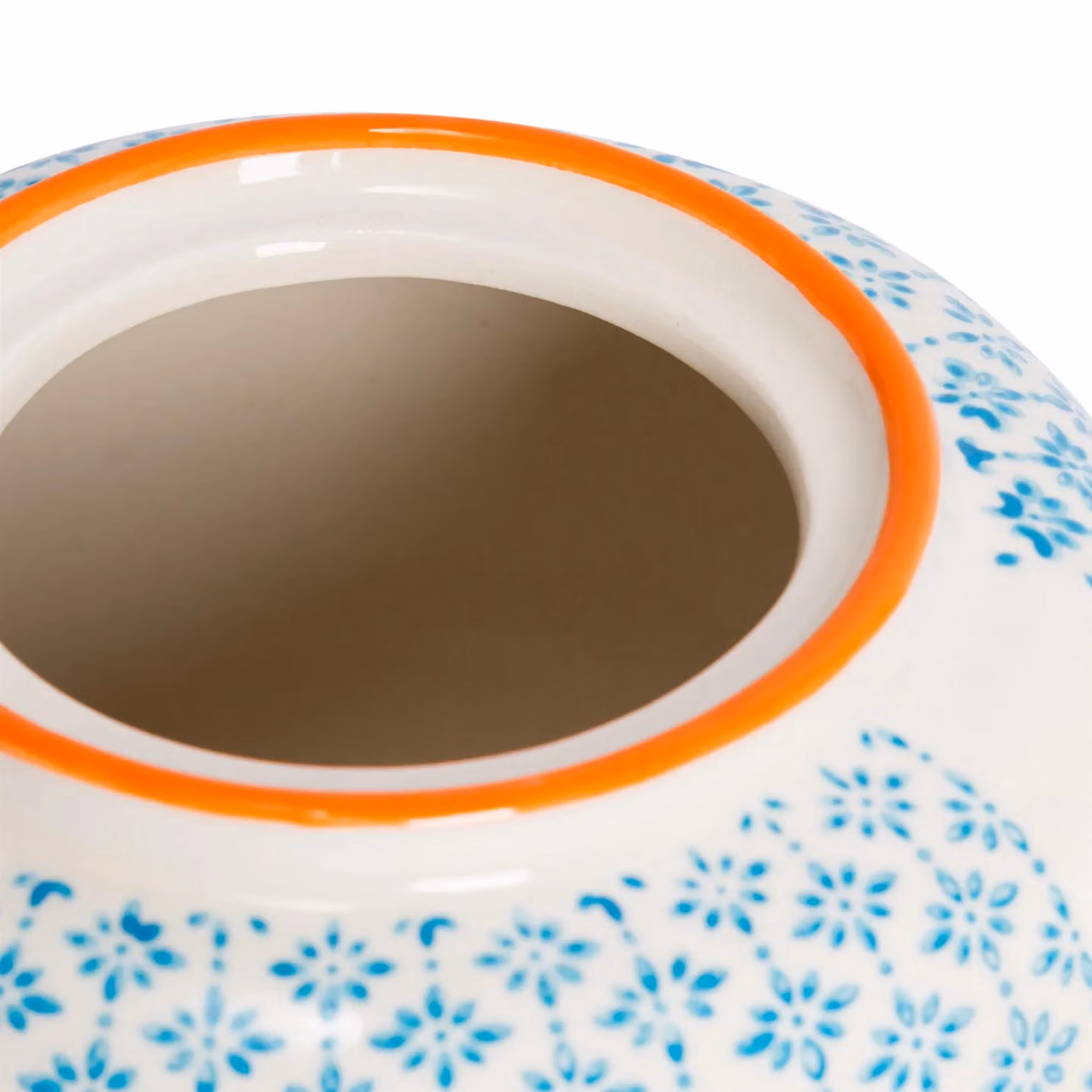 Nicola Spring Blue Floral Hand-Printed Stoneware Teapot, 820ml – 4