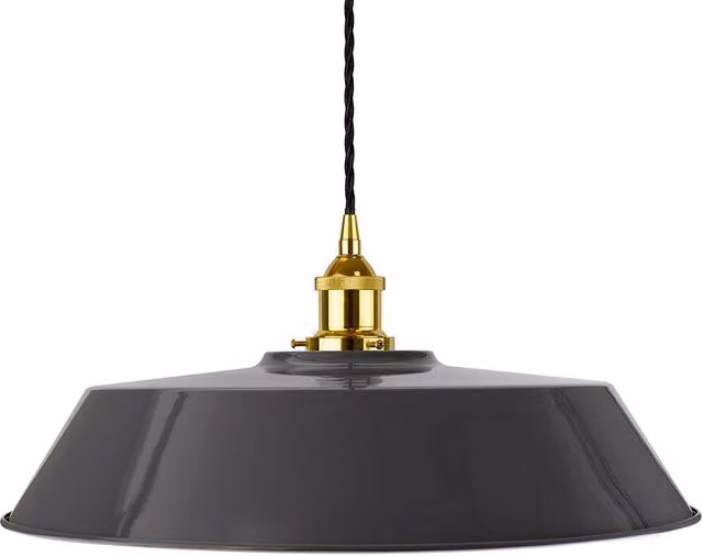 SE Home Chancery Large Pendant Light in Slate Grey, Gold and Black – 1