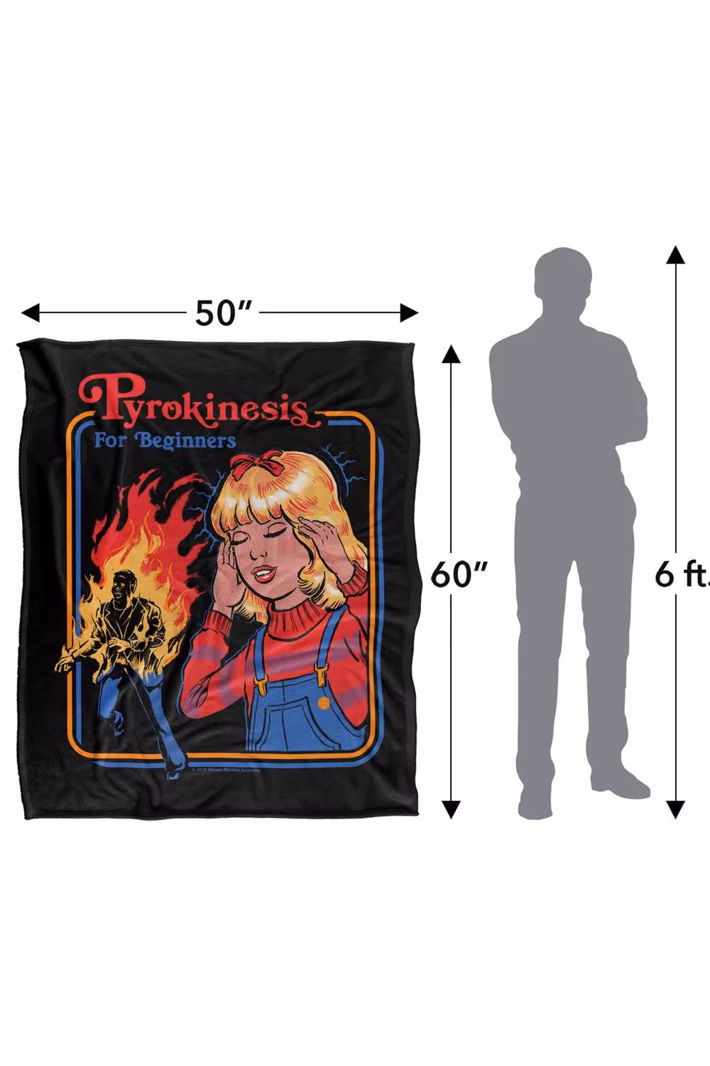 Steven Rhodes Pyrokinesis Silky Touch Super Soft Fleece Throw Blanket, Multicolour, W/D/H: 152 x 127 cm – 3