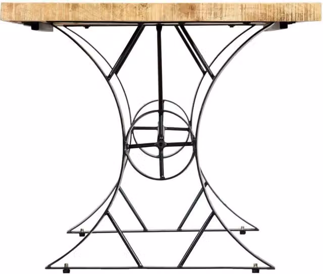 Berkfield Home Beautiful Rectangular Dining Table in Brown Solid Mango Wood, W/D/H: 180 x 90 x 76 cm – 1