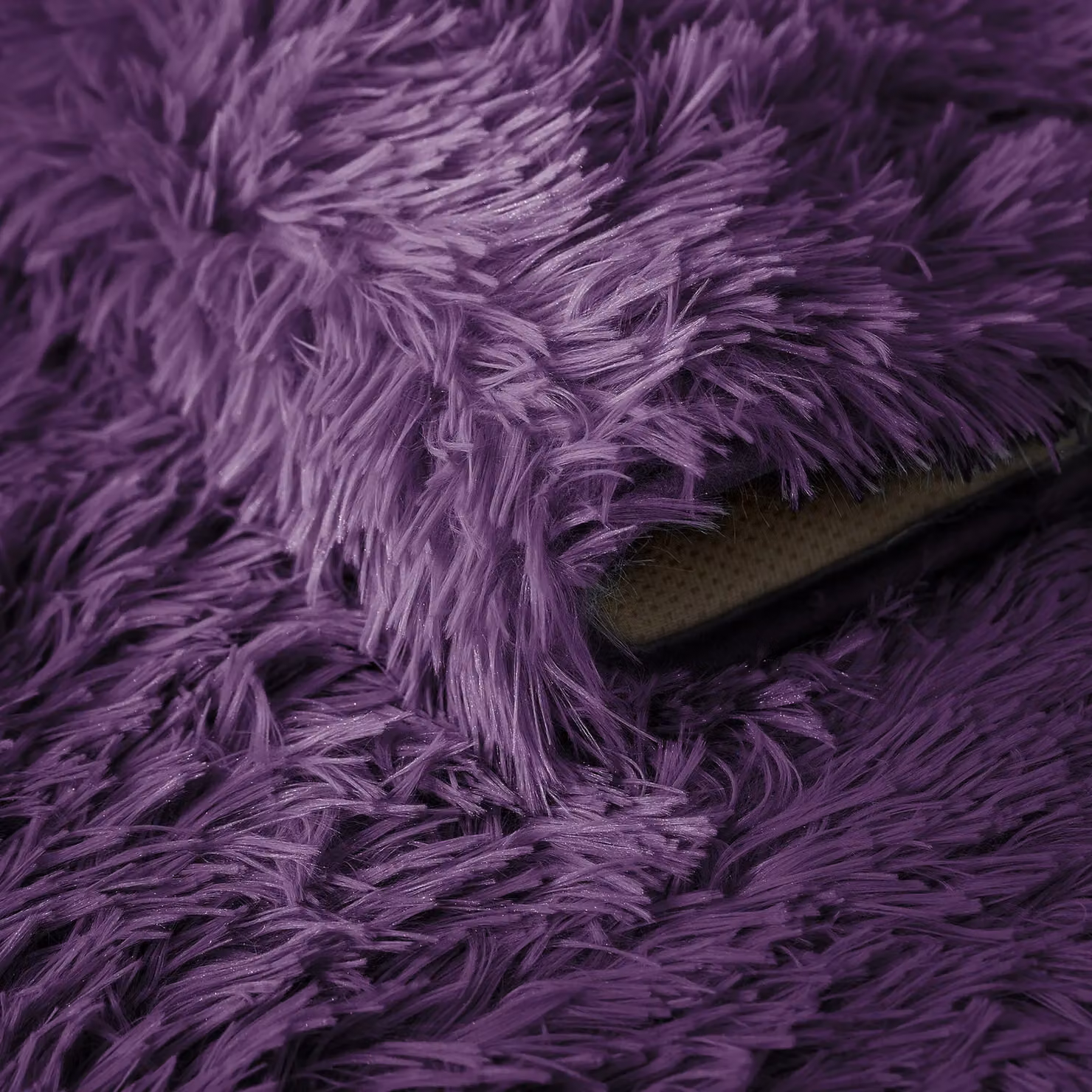 Home Republic Alaska Shaggy Anti Slip Machine Washable Rug in Purple, W/D/H: 200 x 300 cm – 2