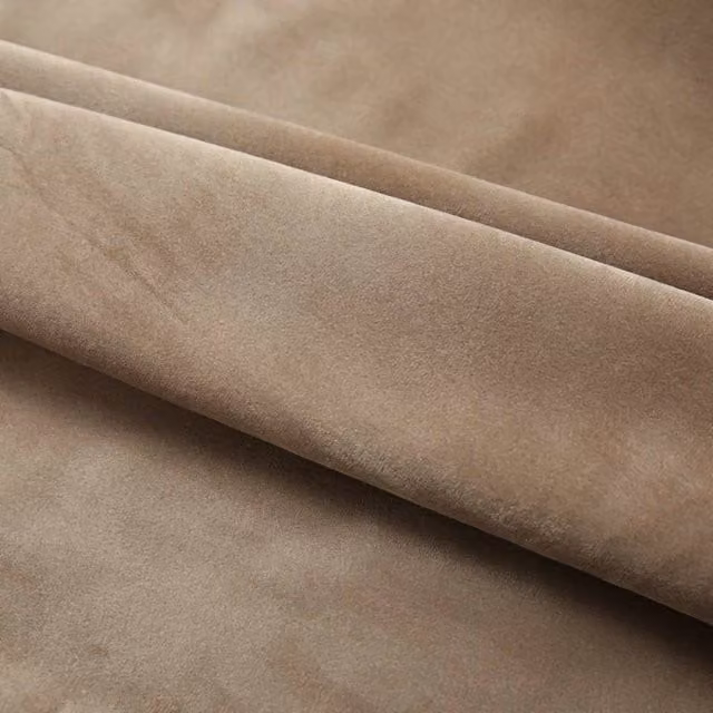 Berkfield Home Elegant Velvet Blackout Curtains, 2 Pack, Beige, W: 140 cm, H: 225 cm – 1