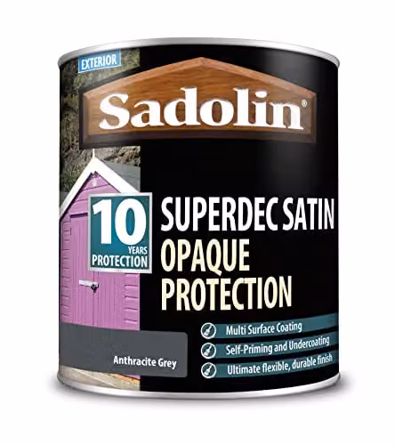 Sadolin Superdec Opaque Wood Protection, Anthracite Grey, 1 l
