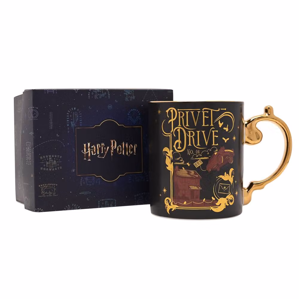 Widdop and Co Harry Potter Privet Drive Collectable Ceramic Mug in Black and Gold – 2