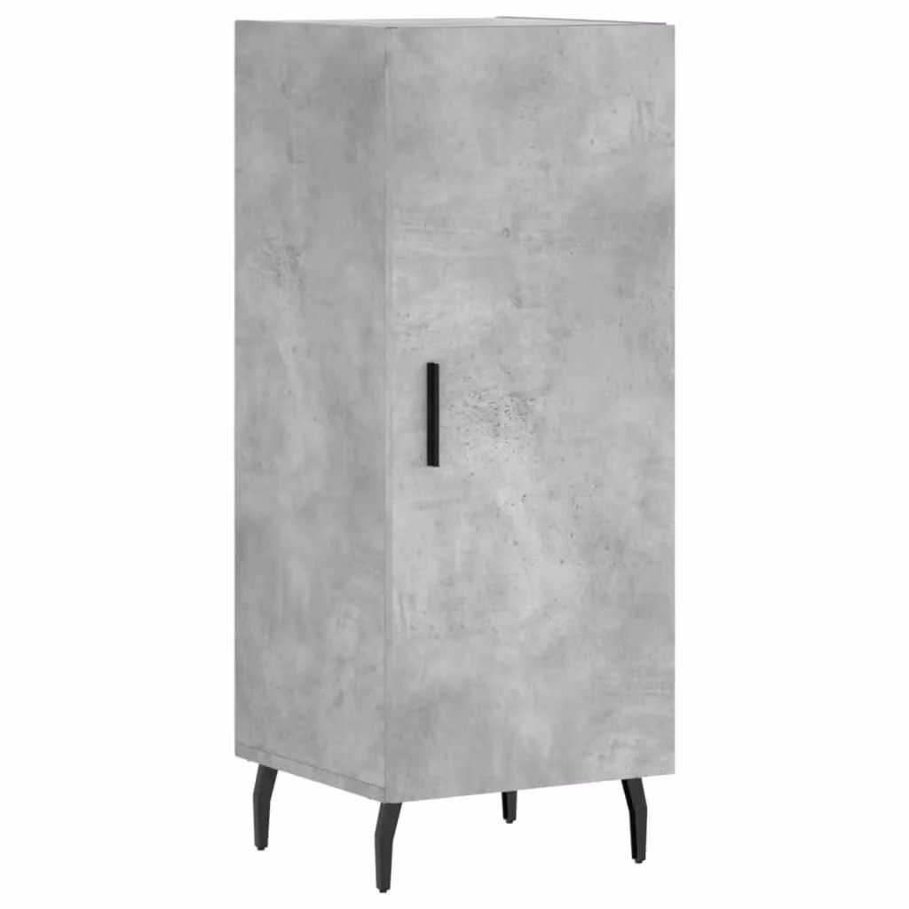 Berkfield Home Modern Sideboard in Concrete Grey, W/D/H: 34.5 x 34 x 90 cm – 2
