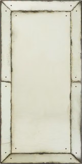 Orsina Riza Large Panelled Rectangular Wall Mirror in Green or Black
