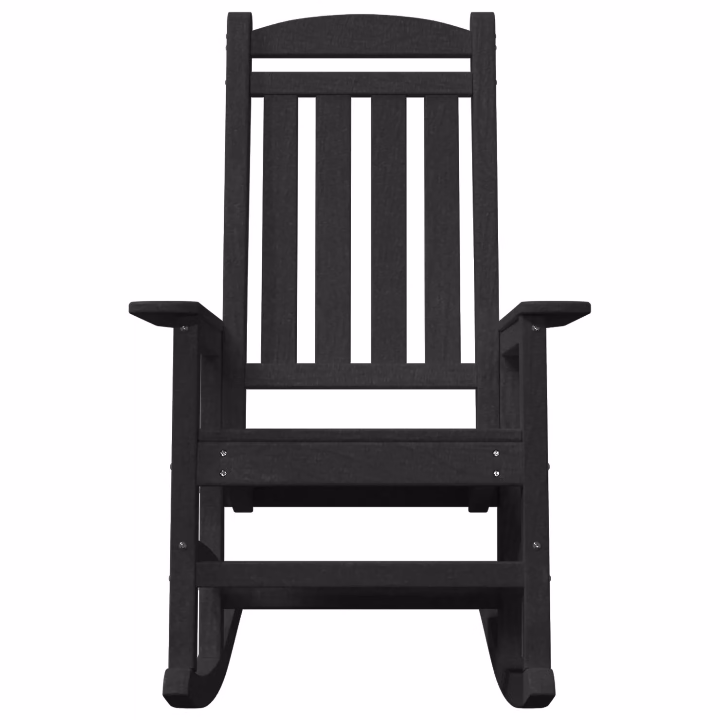 Berkfield Home Set of 2 Black HDPE Garden Rocking Chairs, W/D/H: 70 x 70 x 107.5 cm – 5