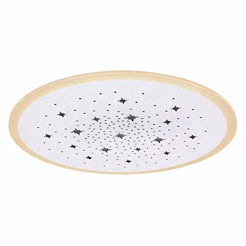 Netlighting Murphy Semi Ceiling Light in White, 50cm, Dimmable CCT LED with Remote Control