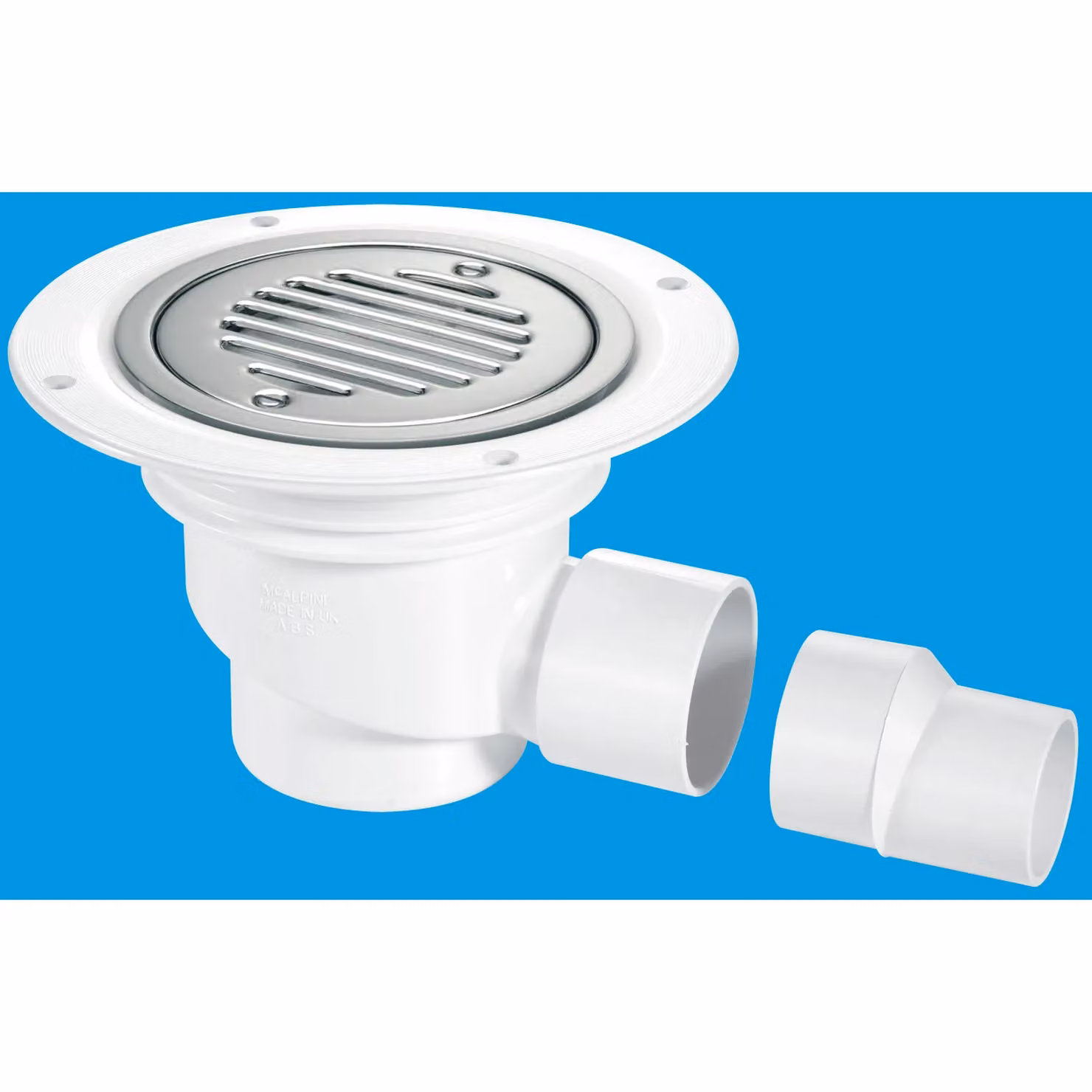 McAlpine TSG1SS-SL-SC 75mm Water Seal Gully with Horizontal Outlet in White – 2