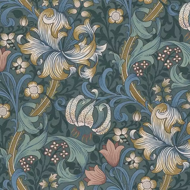 House of Hackney Euphorbia Wallpaper in Green