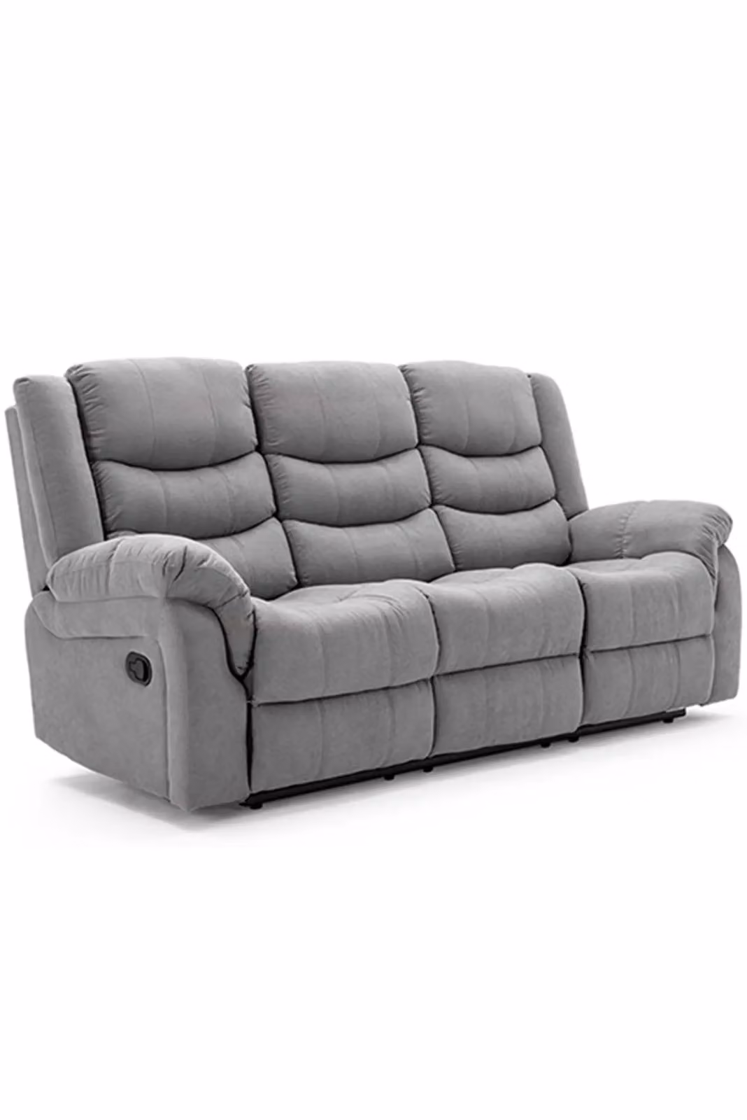 More4Homes Seattle Manual Recliner Fabric 2+3 Seater Sofa Set in Grey – 2