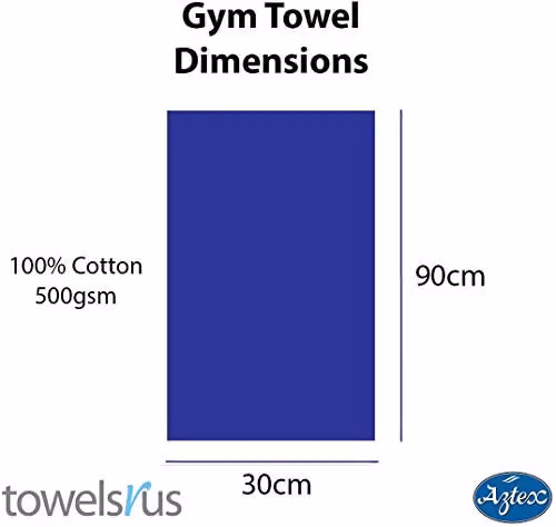 Duncan Stewart Personalised Grey Cotton Terry Gym Towel, W/H: 30 x 90 cm – 3
