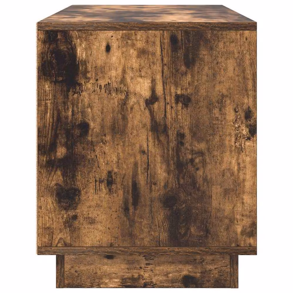 Berkfield Home TV Cabinet with LED Lights in Smoked Oak Brown, W/D/H: 100 x 41 x 50 cm – 5