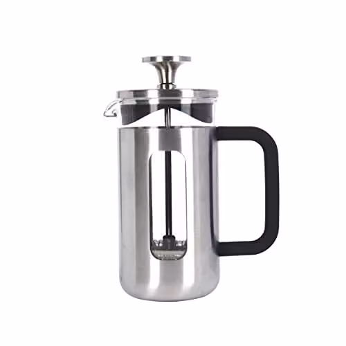 La Cafetiere Pisa Stainless Steel French Press, 350ml, Silver