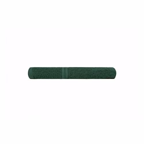 OHS Luxury Cotton Terry Hand Towel with Border, Green, W/D/H: 50 x 50 x 0.5 cm
