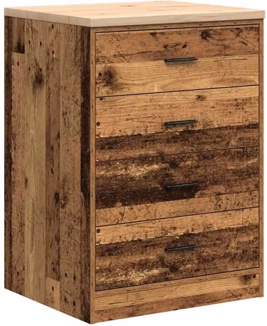 Berkfield Home Garage Storage Cabinet in Brown Solid Wood Pine, W/D/H: 60 x 51 x 85 cm