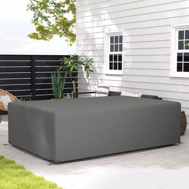 Outsunny UV and Rain Protective Sofa Furniture Cover in Dark Grey