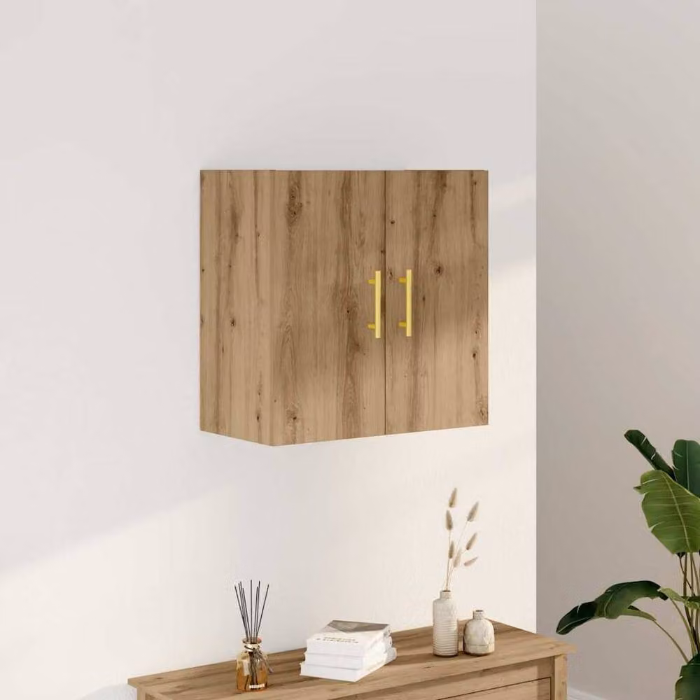 Berkfield Home Artisan Oak Wall Cabinet in Brown, W: 60 cm, D: 31 cm, H: 60 cm – 2