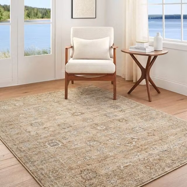 Livabliss Becki Owens Penny Vintage Boho Fringe Rug in Beige, W: 160 cm, D: 215 cm – 1