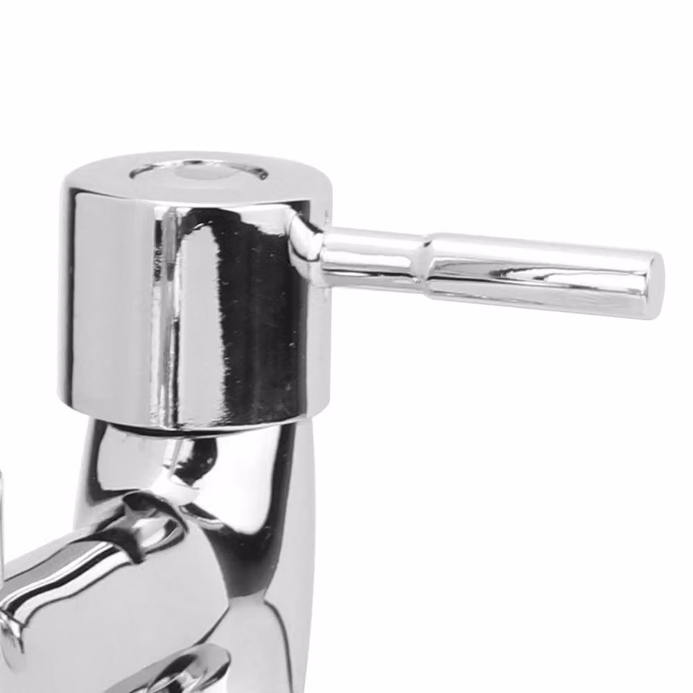 Kelvenix Modern Kitchen Mixer Tap in Silver with Swivel Spout, W/D/H: 100 x 5.2 x 5.2 cm – 2