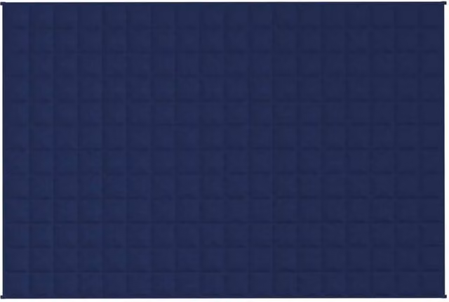 Berkfield Home Blue Allergy Friendly Weighted Blanket with Glass Beads, W: 122 cm, D: 183 cm, 5 kg