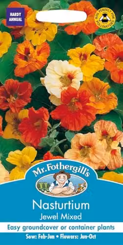 Mr Fothergill's Jewel Mixed Nasturtium Multicolour Flower Seeds