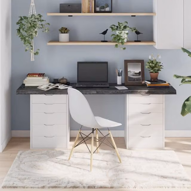 Berkfield Home Dark Grey Treated Solid Wood Oak Table Top Countertop W: 180 cm, D: 50 cm, H: 2-6 cm – 1