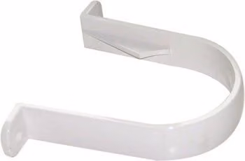 FloPlast Round PVC Downpipe Clip, 68mm, White