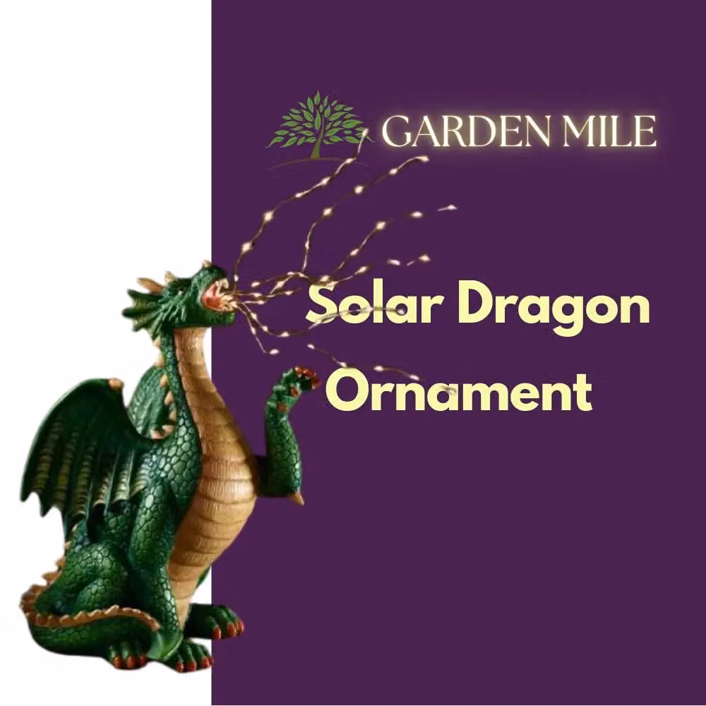 Marco Paul Solar Dragon Breathing Garden Ornament in Green – 3