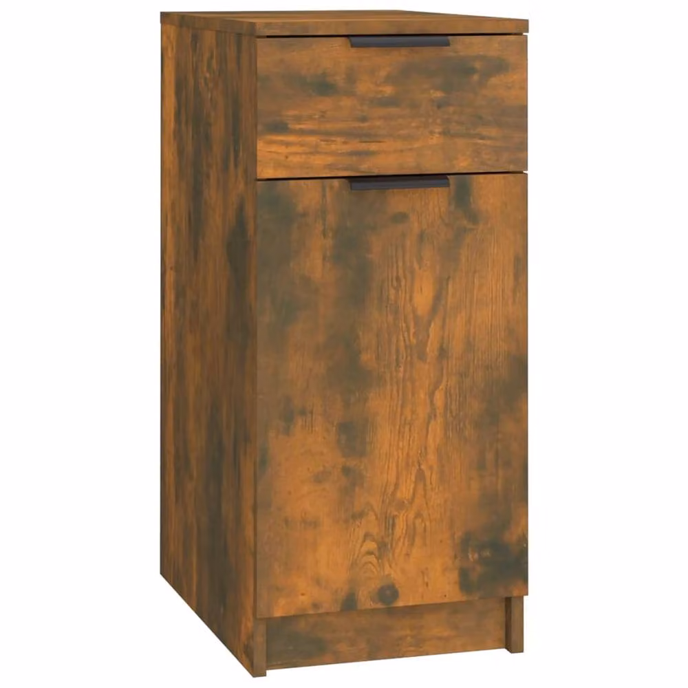 Berkfield Home Decorative Desk Cabinet in Smoked Oak Brown, W/D/H: 33.5 x 50 x 75 cm – 2