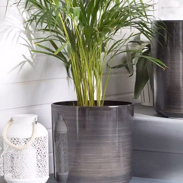 Wyld and Coco Grey Fibre Clay Plant Pot, 35 cm – 1