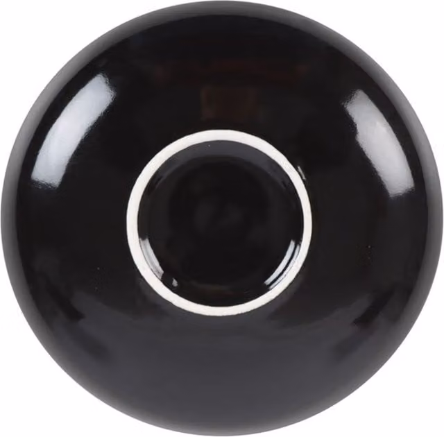 KDMK Black Ceramic Round Trinket Dish Bowl