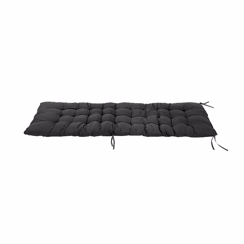 Smart Living UV-Resistant Rectangular Outdoor Seat Cushion with Thick Polyester Padding in Black – 5
