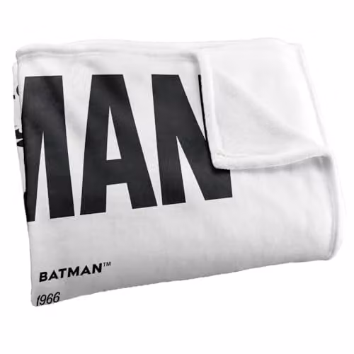 Warner Bros. Batman Silhouette Batmobiles Super Soft Fleece Throw Blanket, Multicolour, W: 152.4 cm x D: 127 cm – 2