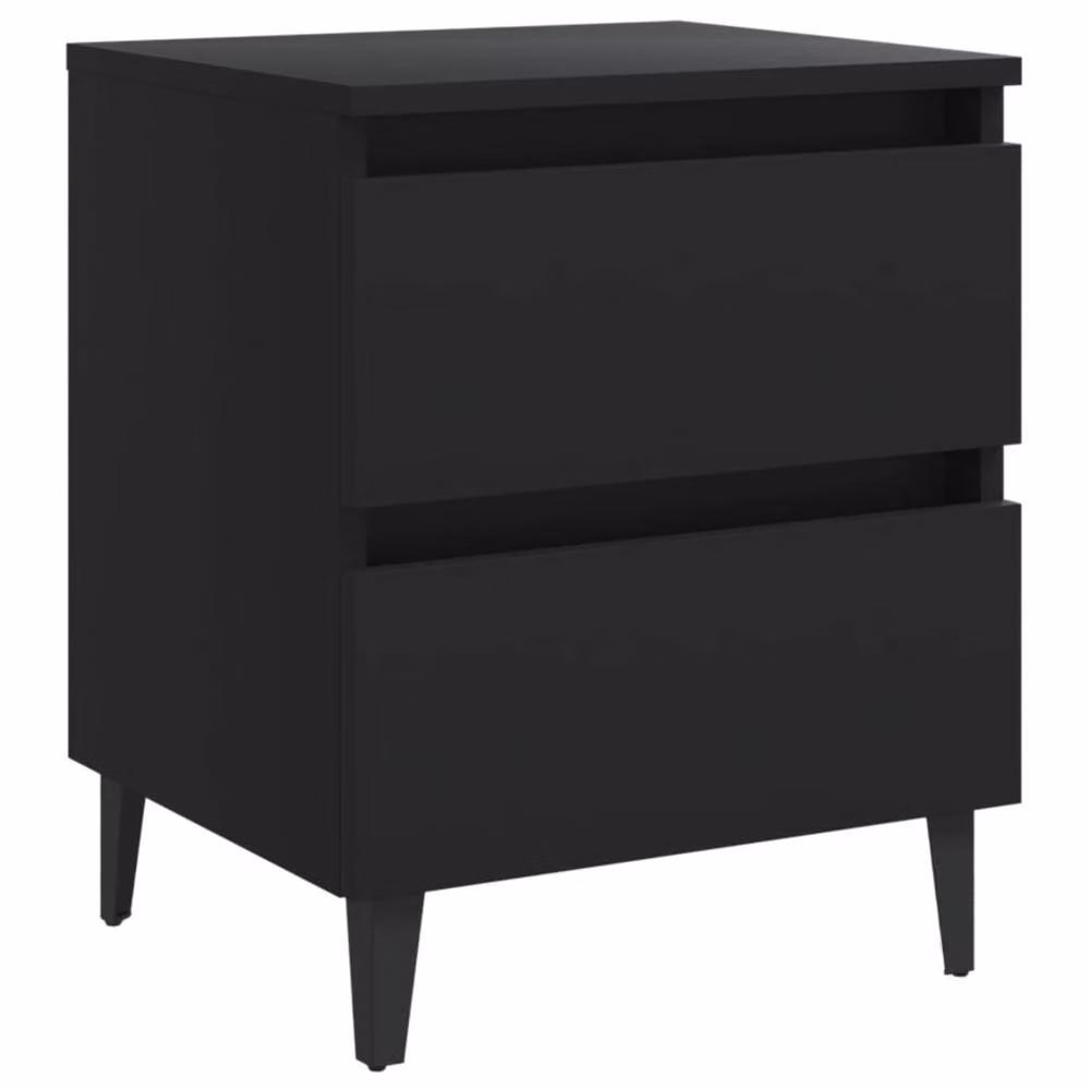 Berkfield Home Black Bed Cabinet in Engineered Wood W/D/H: 40 x 35 x 50 cm – 2