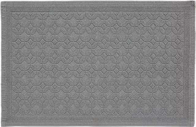 Murmur Stella Round Cotton Bath Mat in Grey and Blue