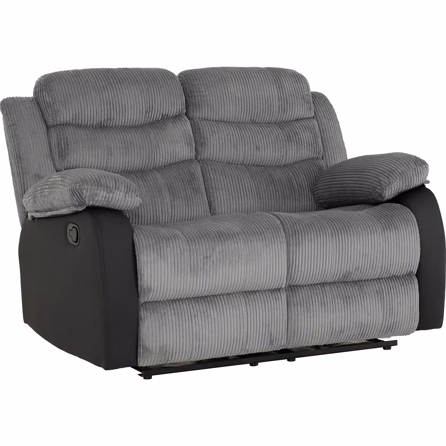 Seconique Roma 3+2 Recliner Suite in Grey Upholstered with 3 Seater and 2 Seater Sofas – 3